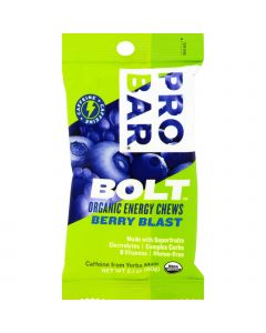 Probar Bolt Energy Chews - Organic Berry Blast - 2.1 oz - Case of 12