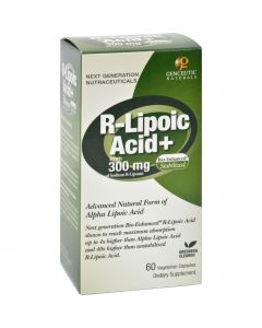 Genceutic Naturals R-Lipoic Acid Plus - 300 mg - 60 Vcaps