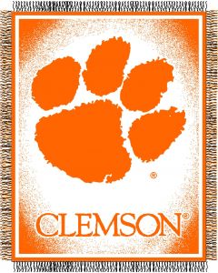 The Northwest Company Clemson "Focus" 48"x60" Triple Woven Jacquard Throw (College) - Clemson "Focus" 48"x60" Triple Woven Jacquard Throw (College)