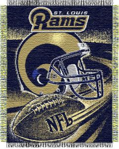 The Northwest Company Rams "Spiral" 48"x60" Triple Woven Jacquard Throw (NFL) - Rams "Spiral" 48"x60" Triple Woven Jacquard Throw (NFL)