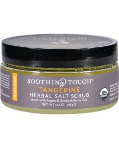 Soothing Touch Scrub - Organic - Salt - Herbal - Tangerine - 10 oz