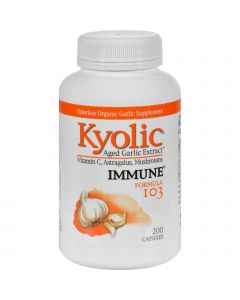 Kyolic Aged Garlic Extract Immune Formula 103 - 200 Capsules