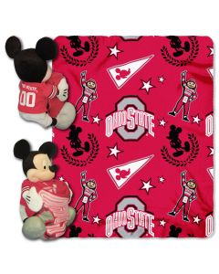 The Northwest Company Ohio State Mickey Hugger with 40x50 Fleece Throw (College) - Ohio State Mickey Hugger with 40x50 Fleece Throw (College)