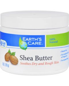 Earth's Care Shea Butter - 100 Percent Pure - Natural - 6 oz