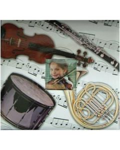 MBI Sport & Hobby Post Bound Album W/Window 12"X12"-Musical Instruments