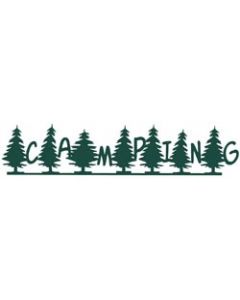 Scrapbook 101 Cardstock Laser Die-Cut Border 2.5"X12"-Camping