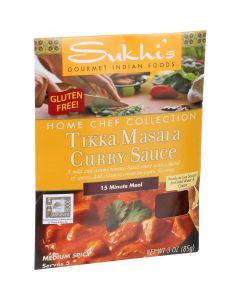 Sukhi's Gourmet Indian Food Tikka Masala Sauce - 3 oz - Case of 6