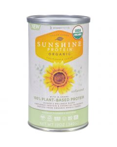 Sunshine Protein - Organic - Plant-Based - Unflavored - 12 oz