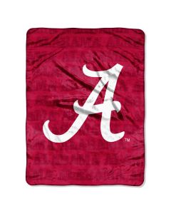 The Northwest Company Alabama Micro Grunge  Micro 46x60 Raschel Throw (College) - Alabama Micro Grunge  Micro 46x60 Raschel Throw (College)