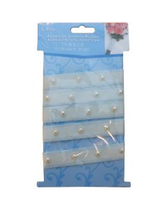 Offray Adhesive Pearl Bouquet Wrap-Ivory