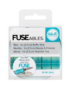 We R Memory Keepers We R FUSEables Decorative Tape 1"x16.5'-Ruffle/Mint