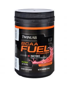 Twinlab BCAA Fuel - Fruit Punch - Powder - 8.25 oz