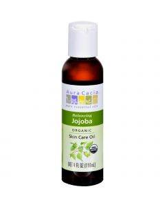 Aura Cacia Organic Aromatherapy Jojoba Oil - 4 fl oz