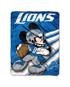 The Northwest Company Lions 46"x60" Mickey Micro Raschel Throw (NFL) - Lions 46"x60" Mickey Micro Raschel Throw (NFL)