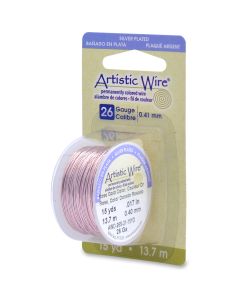 Beadalon Artistic Wire 26 Gauge 15yd-Rose Gold