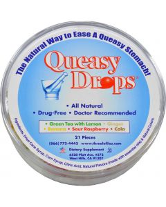 Three Lollies Queasy Drops - Container - 21 Pack