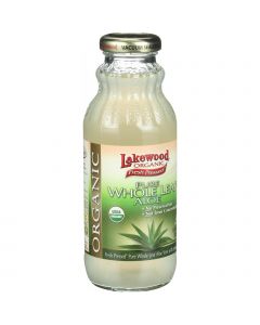 Lakewood Organic Aloe Juice - Whole Leaf - Fresh Pressed - with Lemon - 12.5 oz