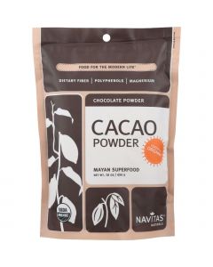 Navitas Naturals Cacao Powder - Organic - Raw - 16 oz - case of 6