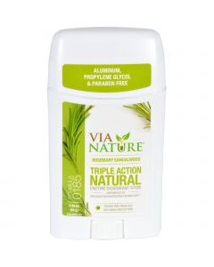 Via Nature Deodorant - Stick - Rosemary Sandalwood - 2.25 oz