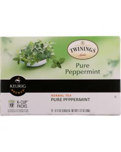 Twinings Tea Tea - K-Cup Pods - Pure Peppermint - 12 count - case of 6