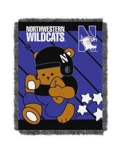 The Northwest Company Northwestern College Baby 36x46 Triple Woven Jacquard Throw - Fullback Series