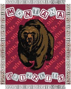 The Northwest Company Montana baby 36"x 46" Triple Woven Jacquard Throw (College) - Montana baby 36"x 46" Triple Woven Jacquard Throw (College)