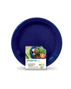 Preserve On the Go Large Plates - Midnight Blue - Case of 12 - 8 Pack - 10.5 in