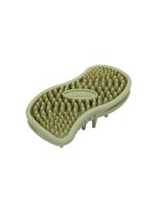 Safari Cat Soft Tip Massager Brush Green 4.5" x 2.5" x 1.25"