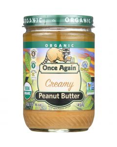 Once Again Peanut Butter - Organic - Creamy - 16 oz - case of 12
