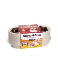 Our Pets Store-N-Feed Large White 22" x 10" x 8"