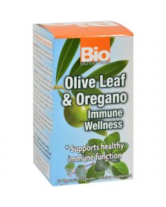 Bio Nutrition Immune Wellness - Olive Leaf and Oregano - 60 Vcaps