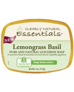 Clearly Natural Glycerin Bar Soap - Lemongrass Basil - 4 oz