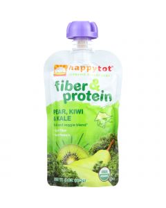 Happy Tot Toddler Food - Organic - Fiber and Protein - Stage 4 - Pear Kiwi and Kale - 4 oz - case of 16