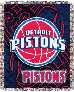 The Northwest Company Pistons 48"x60" Triple Woven Jacquard Throw (NBA) - Pistons 48"x60" Triple Woven Jacquard Throw (NBA)