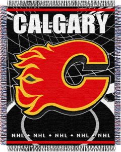 The Northwest Company Flames 48"x 60" Triple Woven Jacquard Throw (NHL) - Flames 48"x 60" Triple Woven Jacquard Throw (NHL)