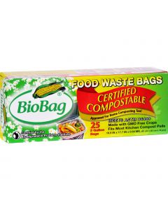 BioBag 3 Gallon Compost/Waste Bags - Case of 12 - 25 Count