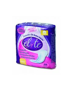 Elyte Light Cotton Incontinence Pads - Extra - 5 in x 13 in - 20 Pack