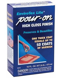 ENVIRONMENTAL EnviroTex Lite Pour-On High Gloss Finish 16oz-