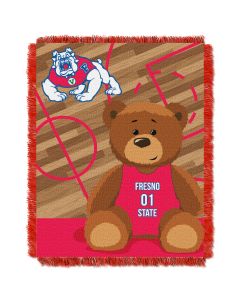 The Northwest Company Fresno State College Baby 36x46 Triple Woven Jacquard Throw - Fullback Series