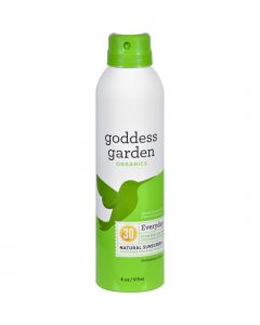 Goddess Garden Organic Sunscreen - Sunny Body Natural SPF 30 Continuous Spray - 6 oz