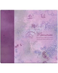 MBI Inspirations Post Bound Album 12"X12"-Memories - Purple
