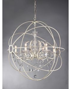 Warehouse of Tiffany Rosielee 32-inch White Chandelier