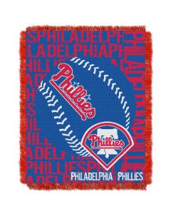 The Northwest Company Phillies  48x60 Triple Woven Jacquard Throw - Double Play Series