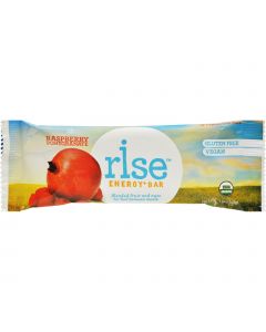 Rise Bar Energy Bar - Organic Raspberry Pomegranate - Case of 12 - 1.6 oz