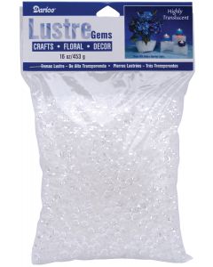 Darice Lustre Gems 1lb-Clear