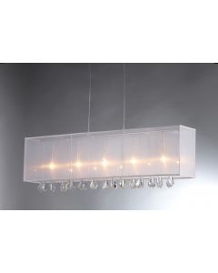 Warehouse of Tiffany Jess' Crystal and Mesh Bar Chandelier