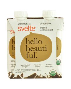 Svelte Protein Shake - Organic - Chocolate - 11 fl oz - Case of 24