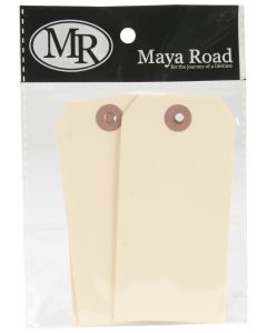 Maya Road Manila Shipping Tags #5 10/Pkg-Natural, 2.375"X4.75"