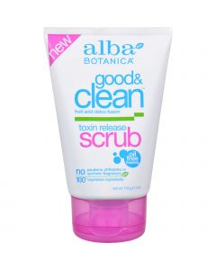 Alba Botanica Good and Clean Toxin Release Scrub - 4 oz