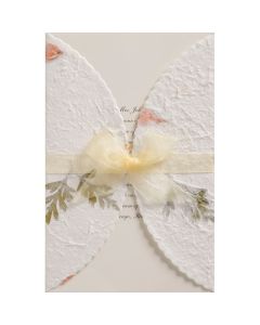 Wilton Invitation Kit Makes 50-Ivory Pressed Floral